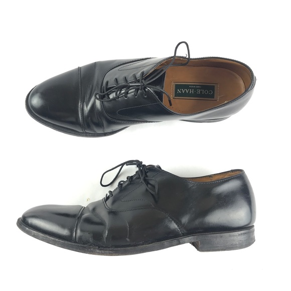 cole haan black cap toe oxford
